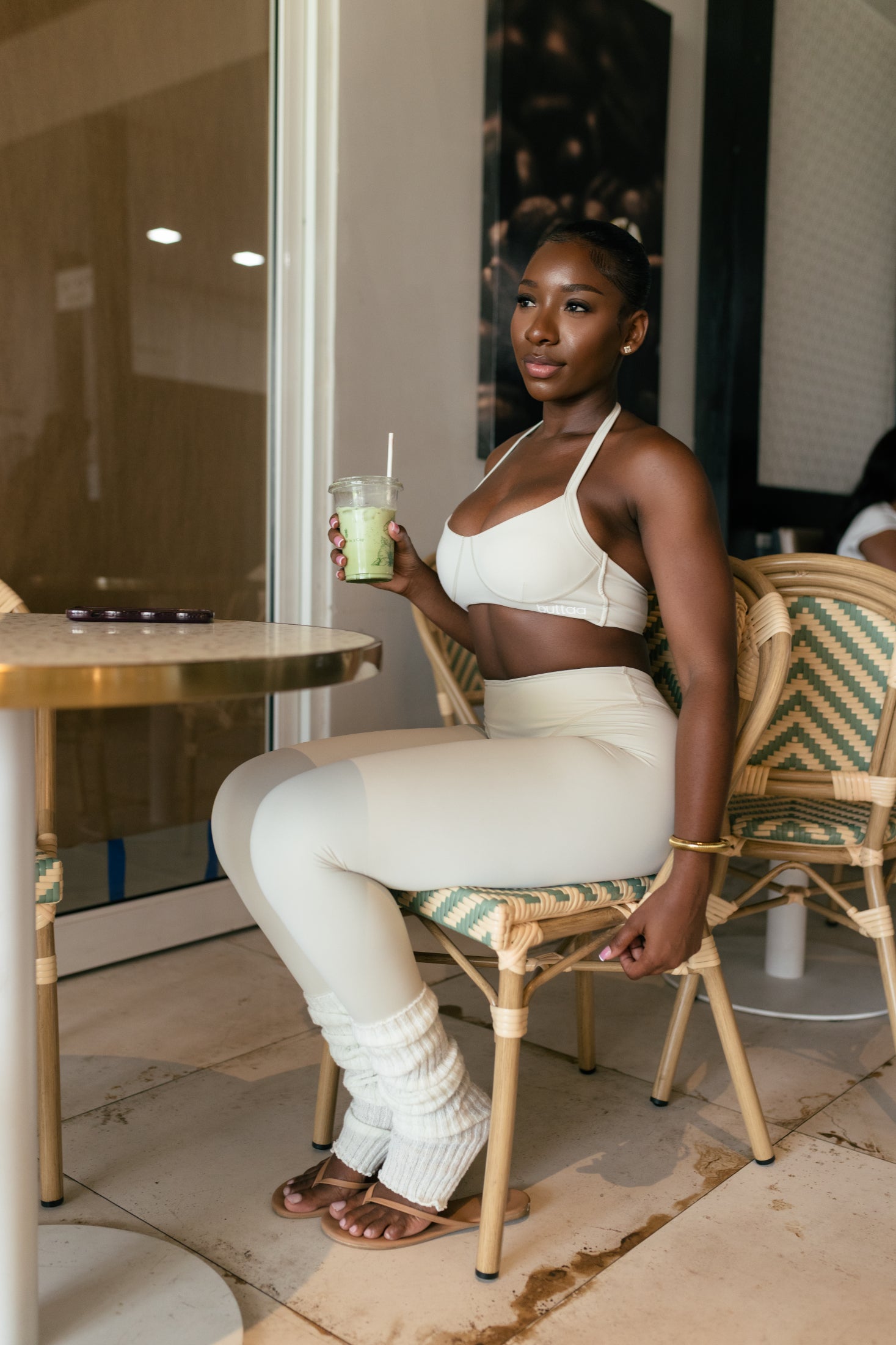 Relaxed Halter Set- off white