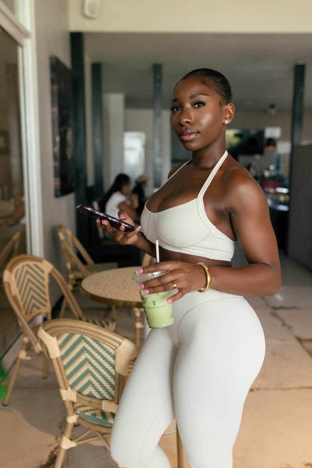 Relaxed Halter Set- off white