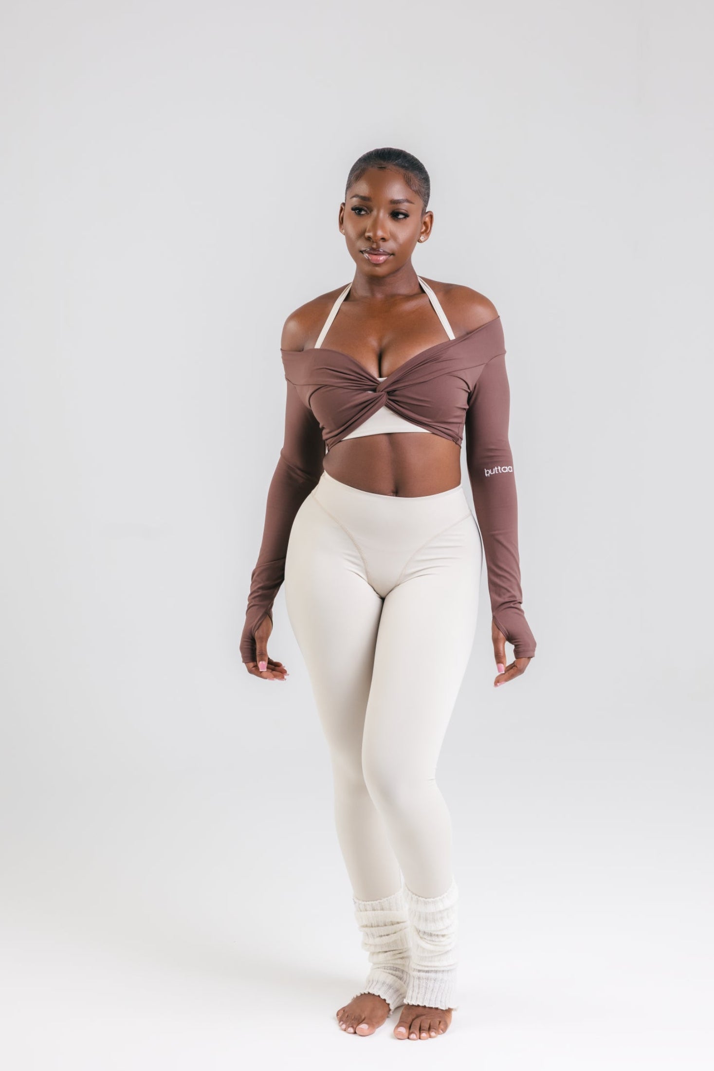 Relaxed Halter Set- off white
