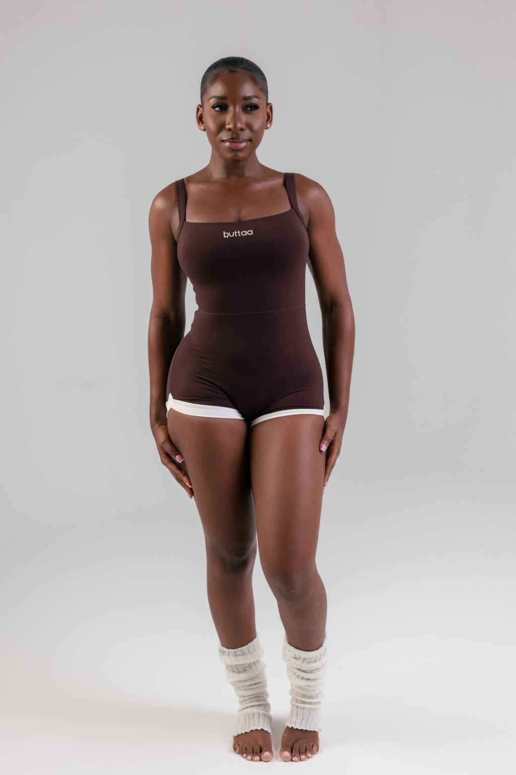 Mousse Romper -  Brown