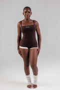 Mousse Romper -  Brown
