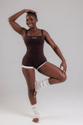 Mousse Romper -  Brown