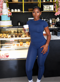 Seamless Leggings- Navy