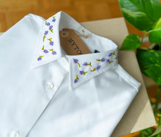 Hand Embroidered Flower's Shirt