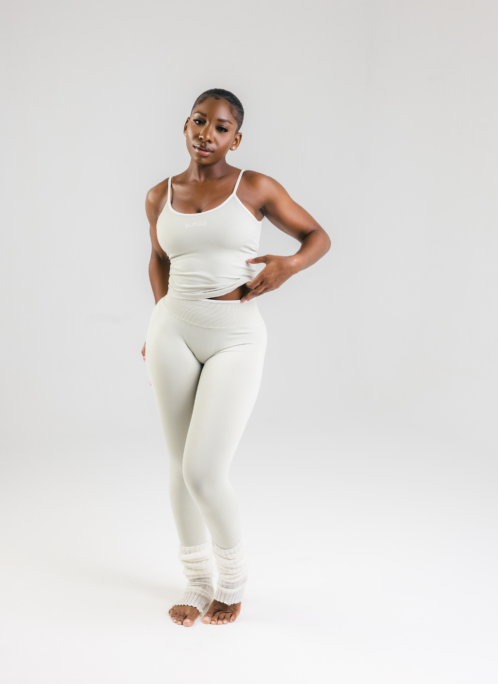 Spagetti Ribbed Set- Celadon