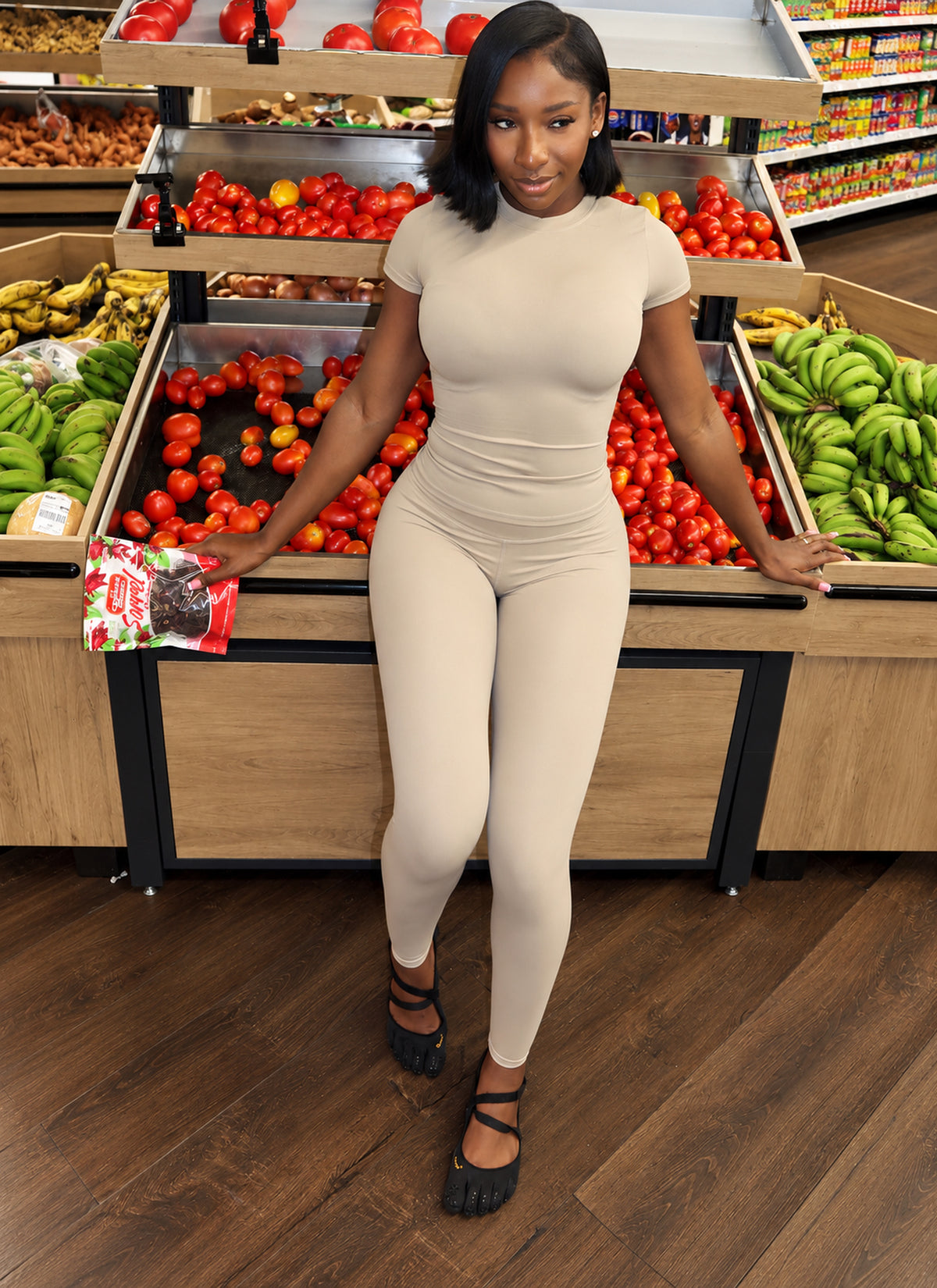 Seamless Shortsleeve- Tan